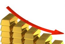 Vàng thế giới tiếp tục nối dài chuỗi lao dốc xuống gần 1,800 USD